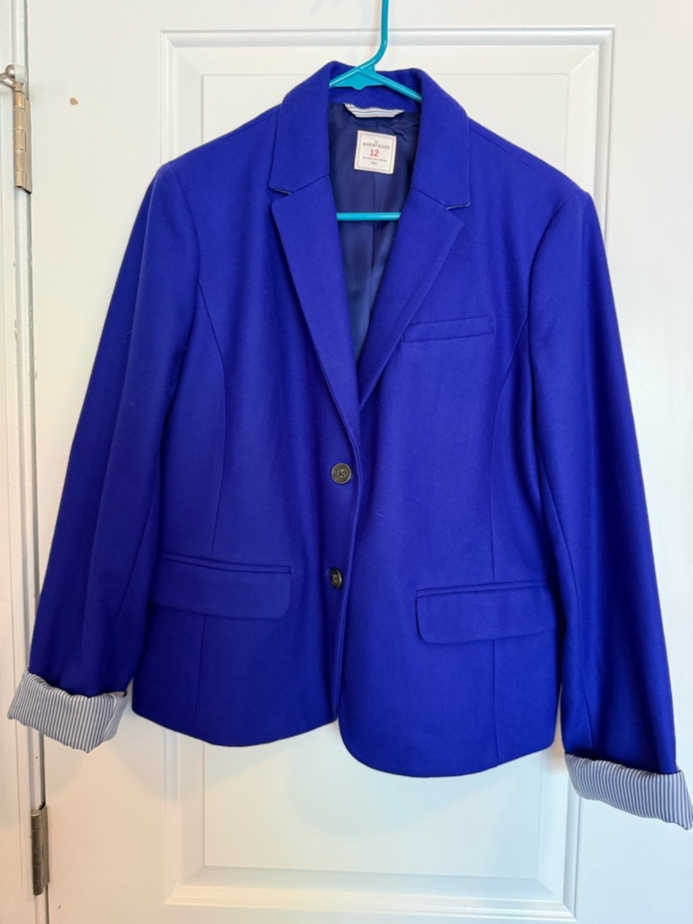 Lands' End Women's Royal Blue Tailored Blazer